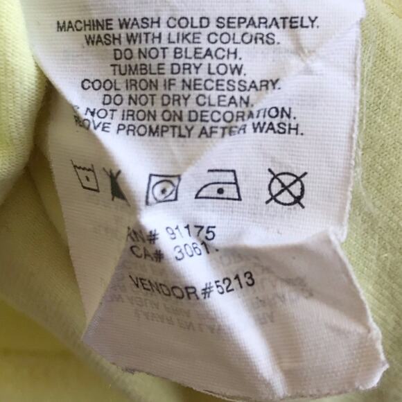 Vintage Fila Racerback Tank Top Size XL Neon Yellow Athleisure Activewear Y2K - Picture 8 of 9